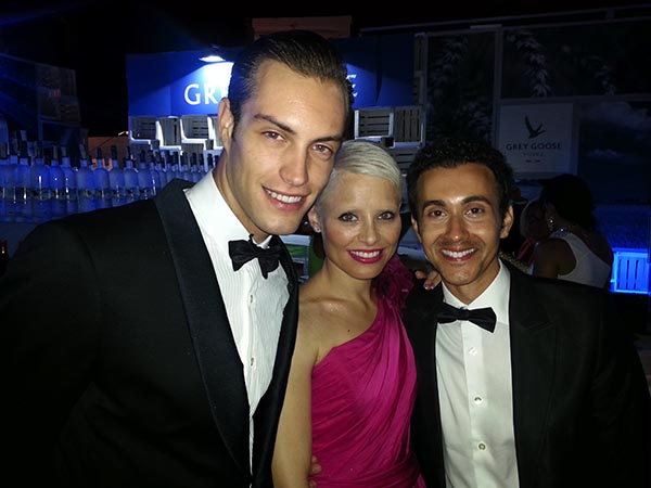 Soraya Arnelas y Miguel Herrera junto al director de Sevilla Magazine en la última Gala Starlite de Marbella.