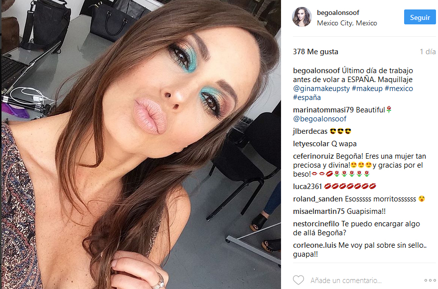 begoña instagram regreso a españa